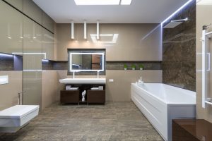 Modern bathroom renovation